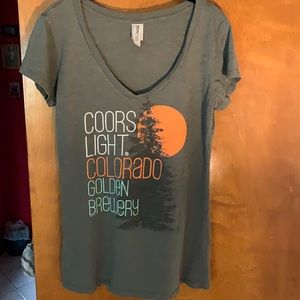 Ladies coors light tee shirt